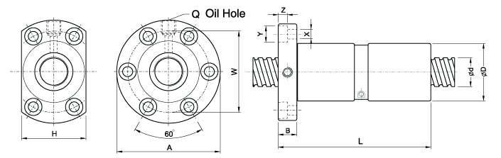 DFI4010-4、滚珠丝杠轴承