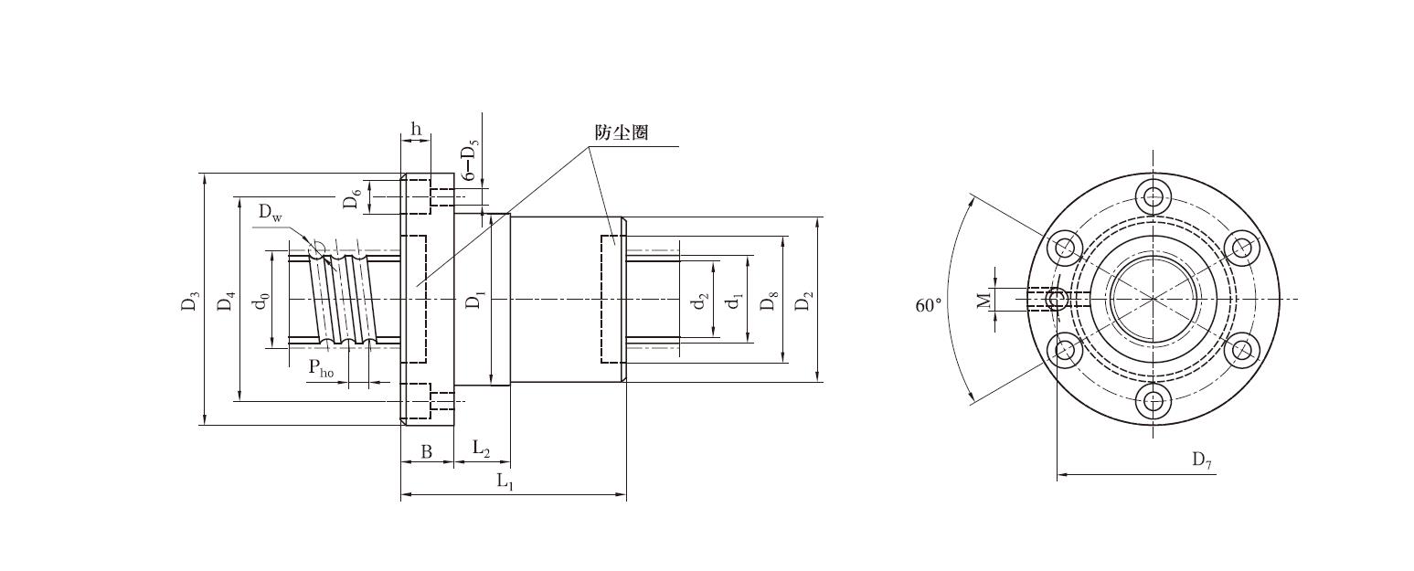 FFQ3205-2滚珠丝杠