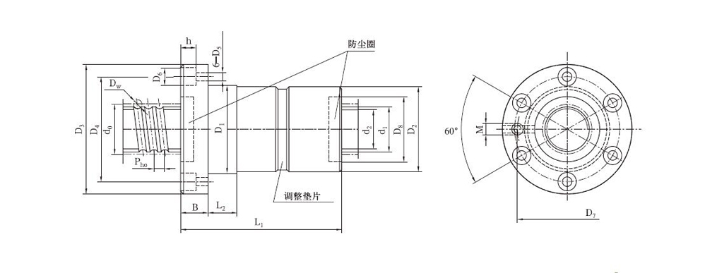 FFZD5005-5滚珠丝杠