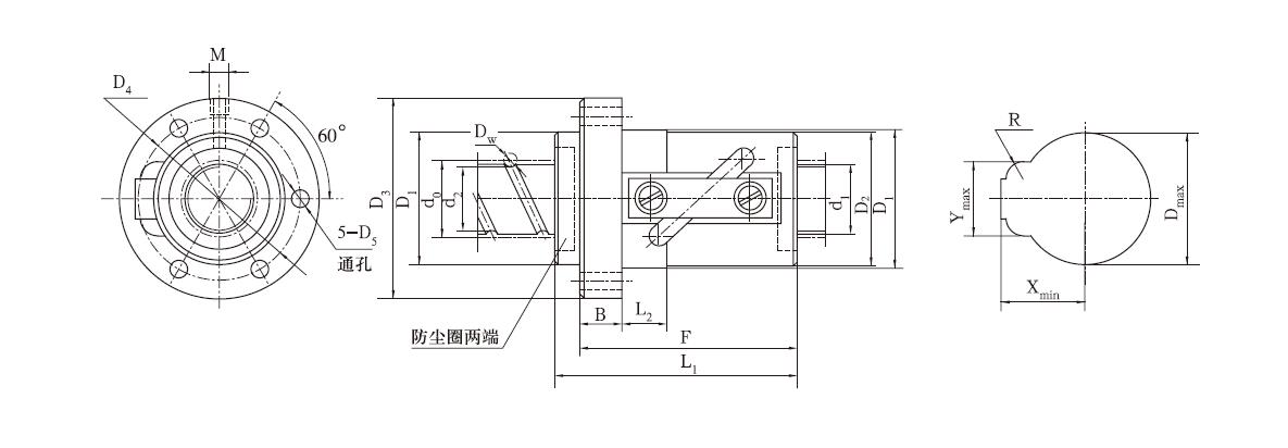 CTF2520-1.5滚珠丝杠